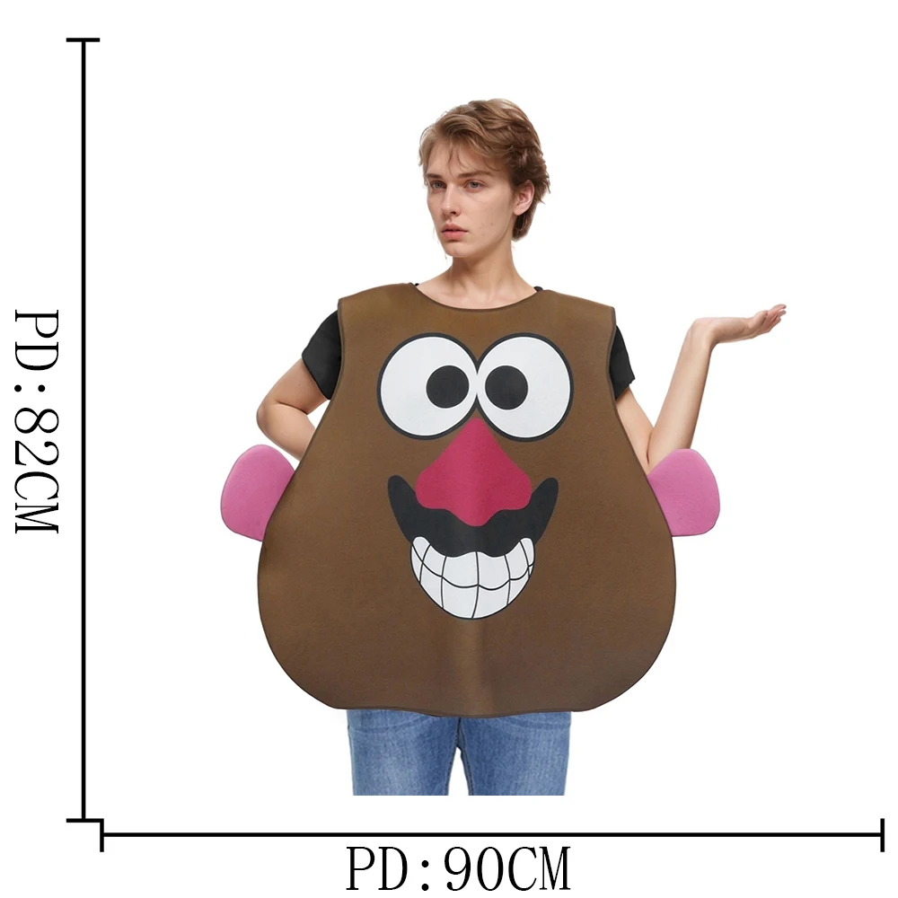 Toy Story Mr. Disfraz de Cabeza de Patata para Familia, Traje de Cosplay de Halloween, Disfraces de Cabeza de Patata de la Película, Trajes de Esponja para Actuaciones en Escenario, Disfraz de Fantasía