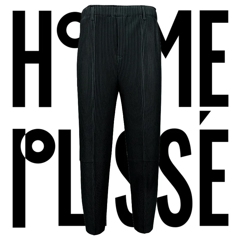 

Spring 2024 Pleats Men's Casual Pants Pleated Sports Work Pants Men's Cross Border Premium Loose Drape Western Pants Clothing