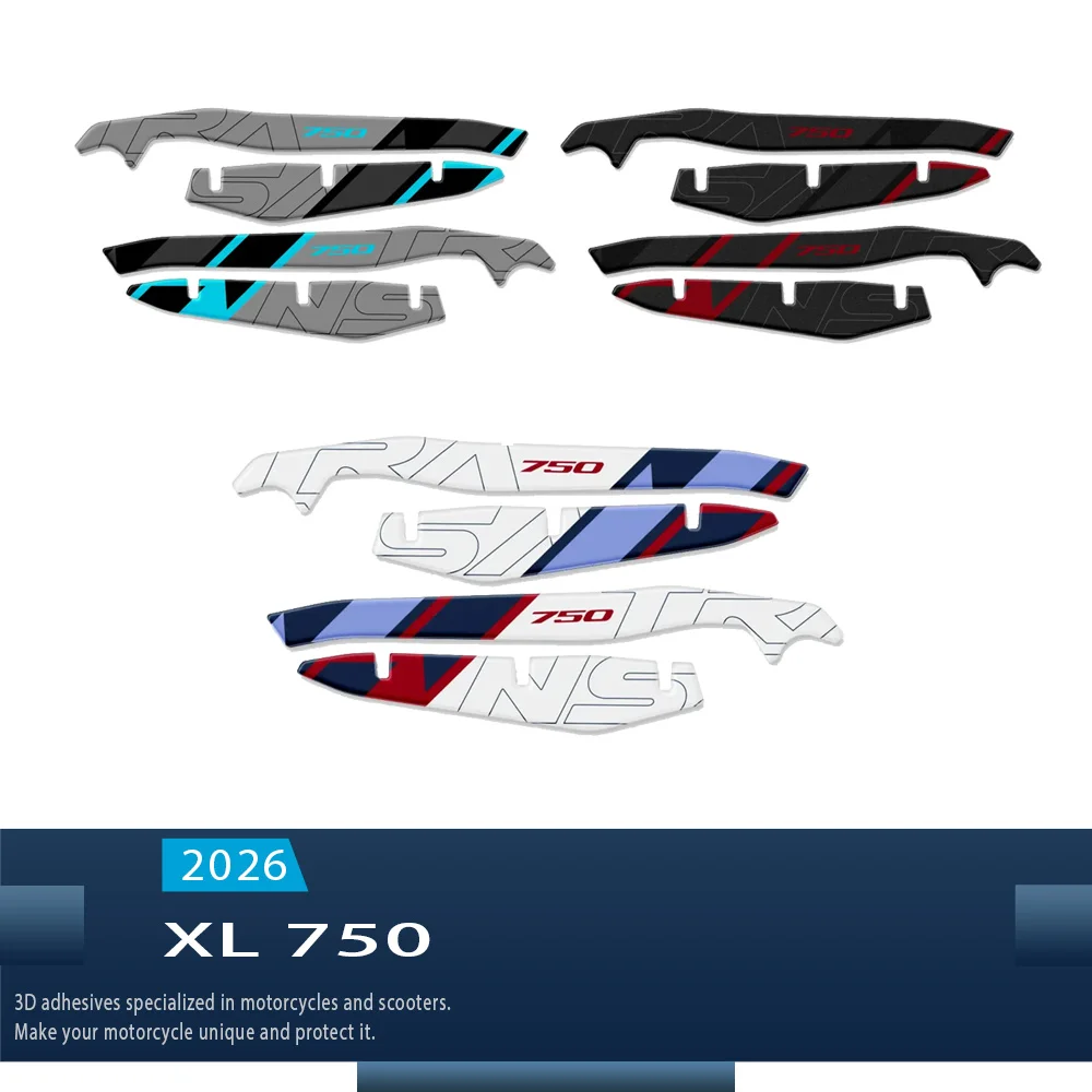 3dバイク用ハンドガードステッカー、xl750-transalp-750-xl-2023-2024-2025-2026年モデル用、ハンドガードシールド、保護デカール