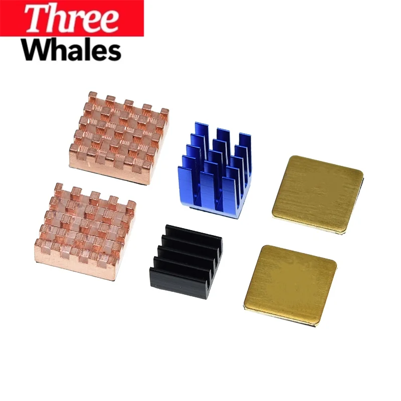 THR For Raspberry Pi 3 4 B Heatsink Copper Aluminum Heatsink Radiator Cooler Kit For Raspberry Pi 3B+ Plus 2 4 4B Heat Sink