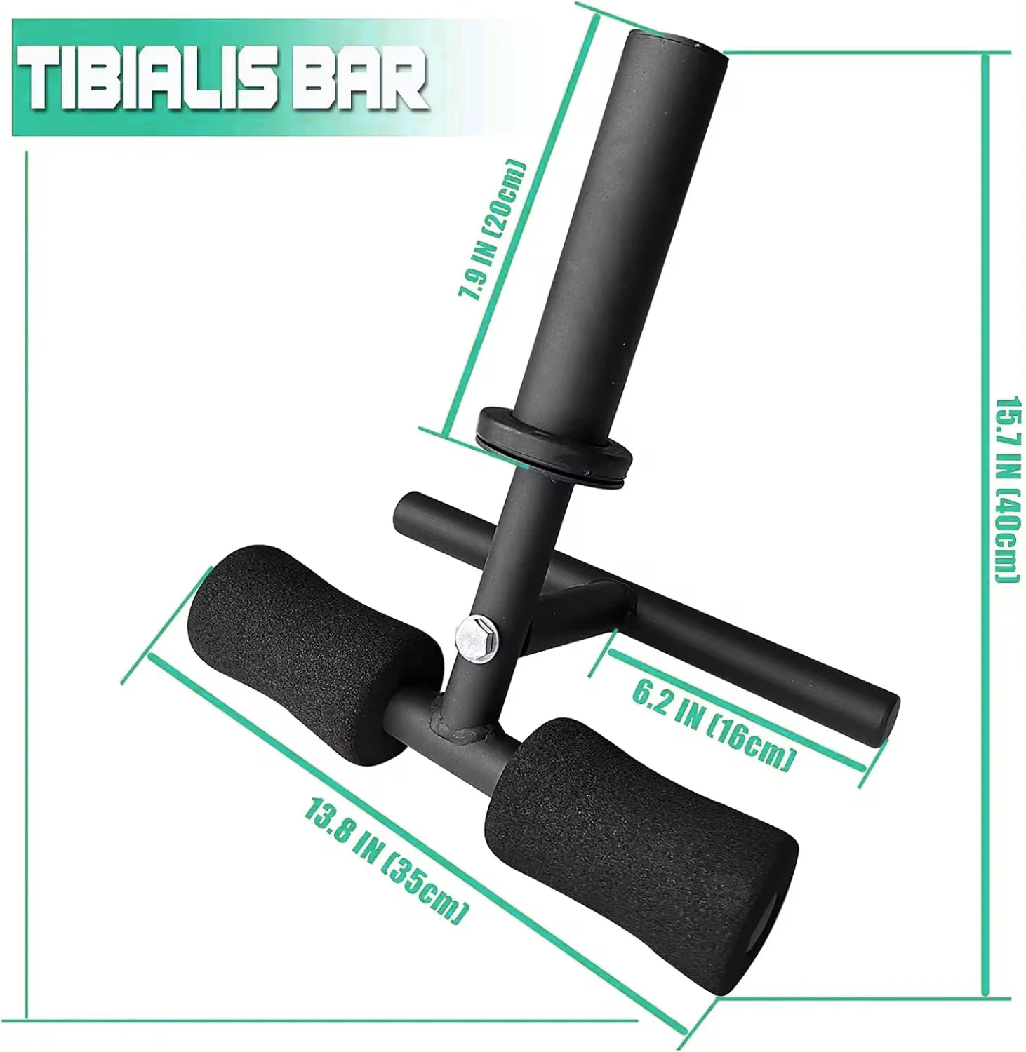 Barra Tib per allenamento per la forza delle gambe, barra tibiali, macchina per le gambe, trainer tibiale, bicipiti, attrezzatura per esercizi