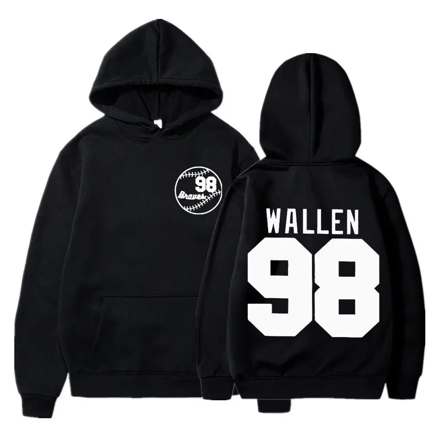 Wallen Western 98 Braves PNG SVG If We We're A Team Hoodies Men Women Fashion Design Hoodie Male Spring Autumn Fleece Sweatshirt