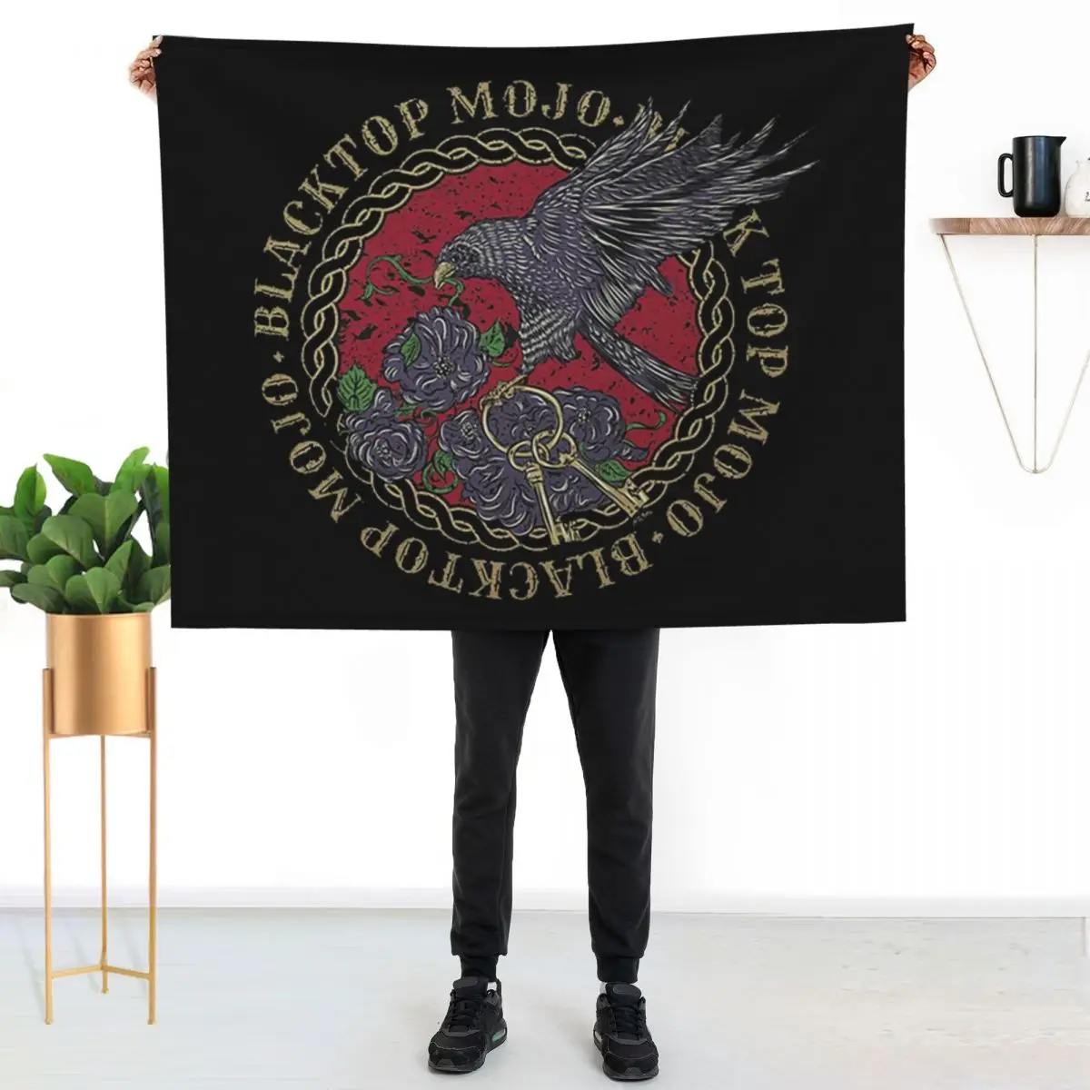 

black roses raven Throw Blanket Soft Comfort Blanket for Reading Watching TV