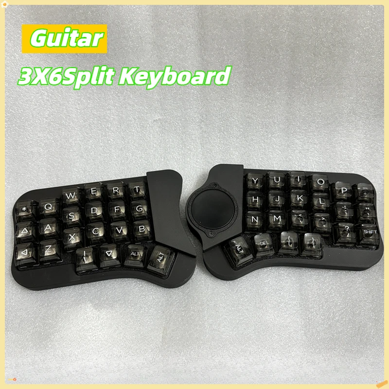 Guitar 3X6Split Keyboard Custom MX axis Ultrathin Wireless Bluetooth Hot-swap ZMK firmware Support Changing Keys DIY Gamer