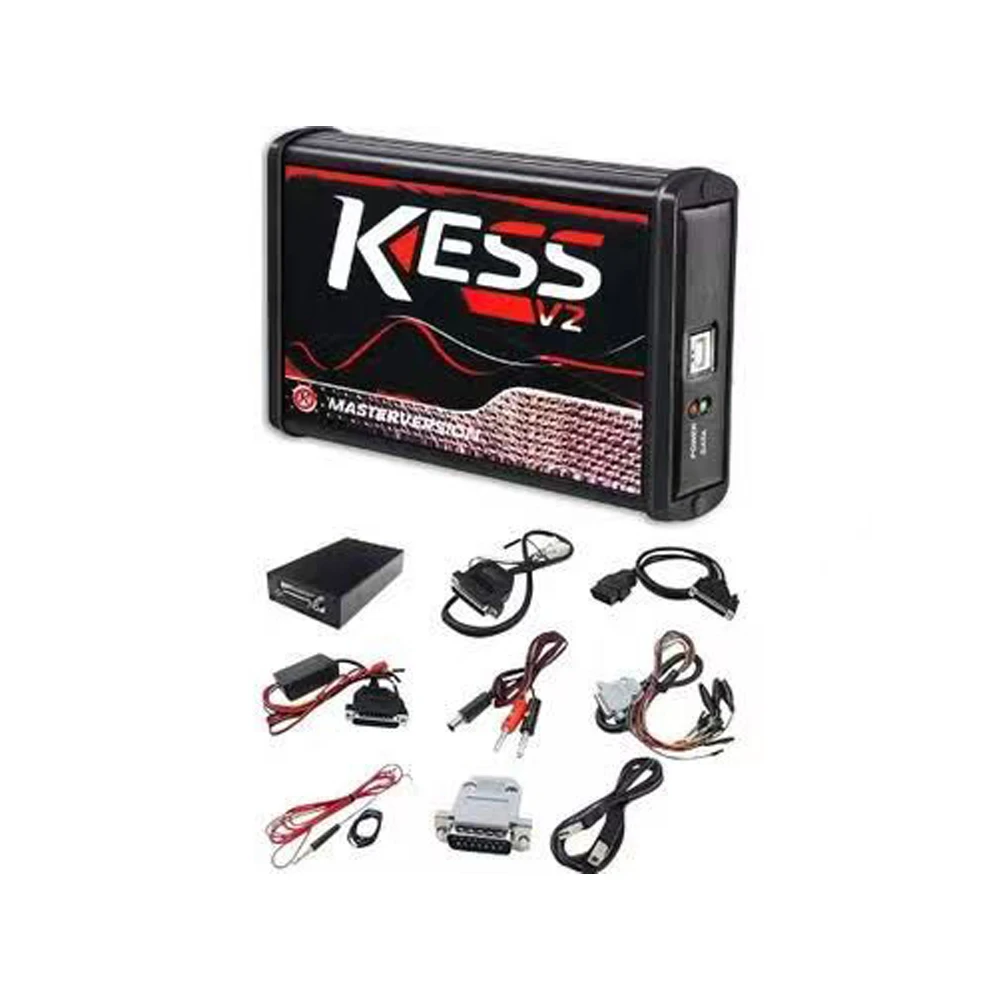 Online Unlimited KESS 2.80 EU Red V5.017 KTAG V7.020 4 LED 2.25 OBD2 Car ECU Chip Tuning 5.017 K-tag Programmer Tools