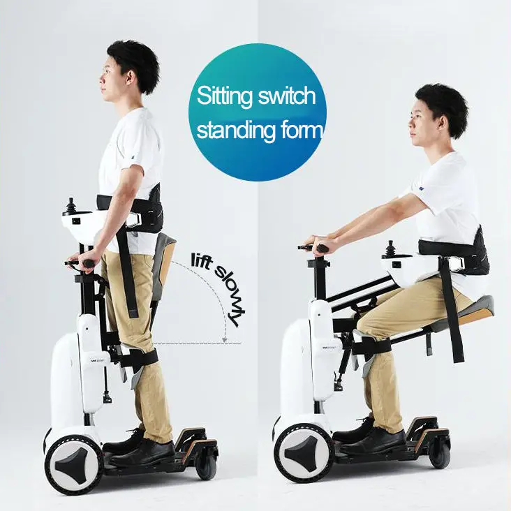 Bangbang Robot Smart Standing Electric Walking Aid Scooter For Disabled Auto Fold Electric