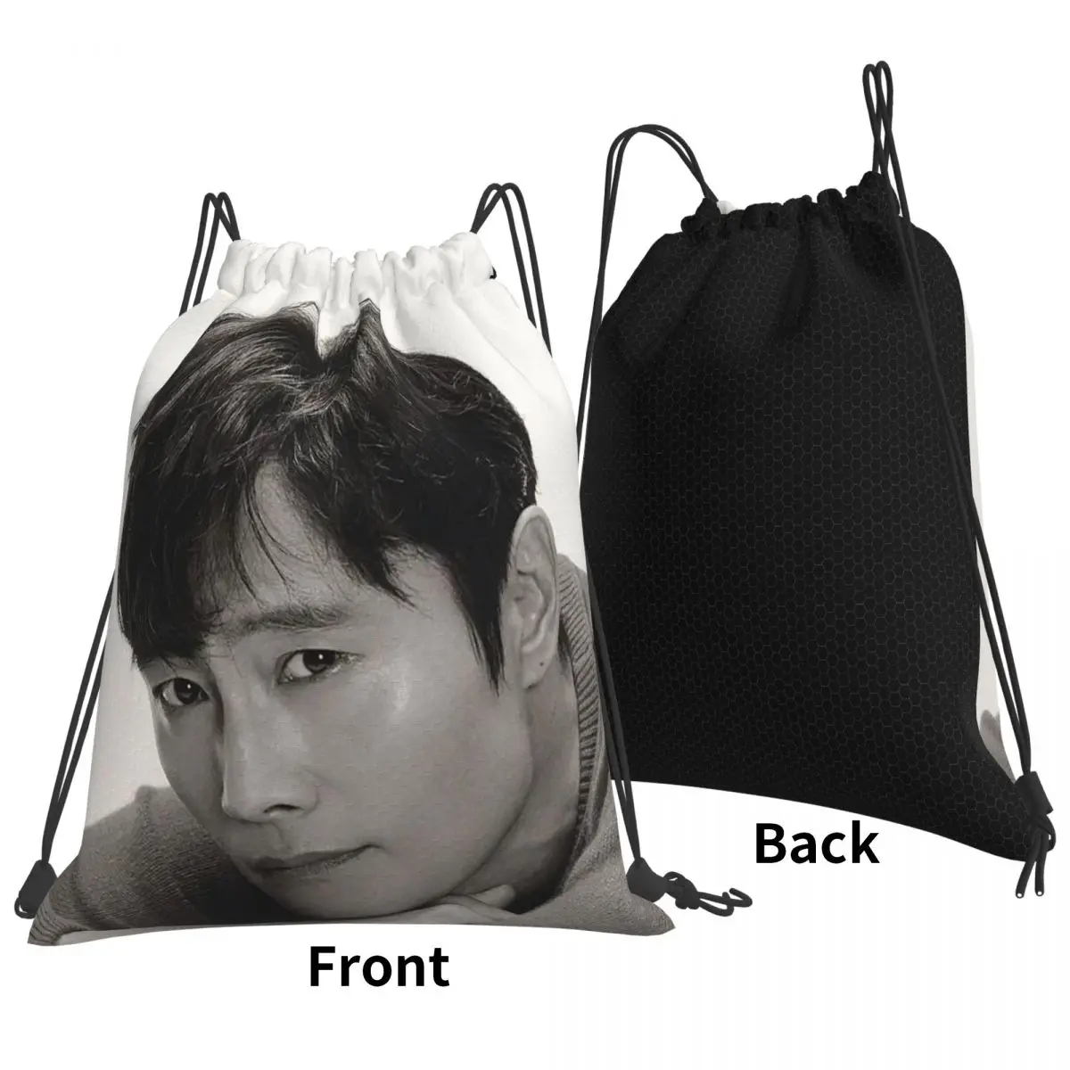 Lee Byung Hun Actor Backpacks Fashion Drawstring Bags Shoes Bag Book Bags for Man Woman School