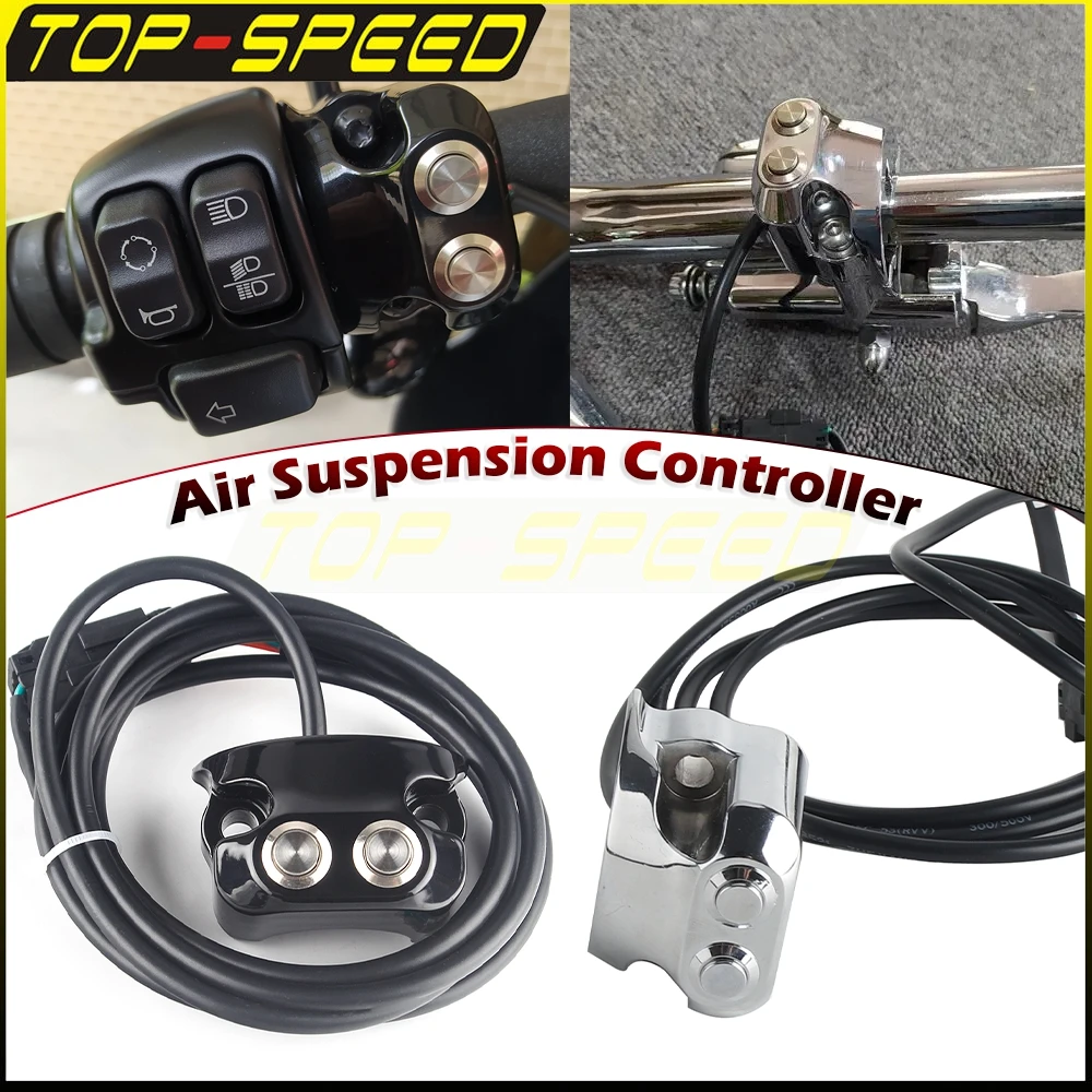 

1 "переключатель управления воздушной ездой на руле, 3 провода, 2 кнопки, переключатель на руль мотоцикла для Harley Touring Dyna V-Rod Sportster AERO