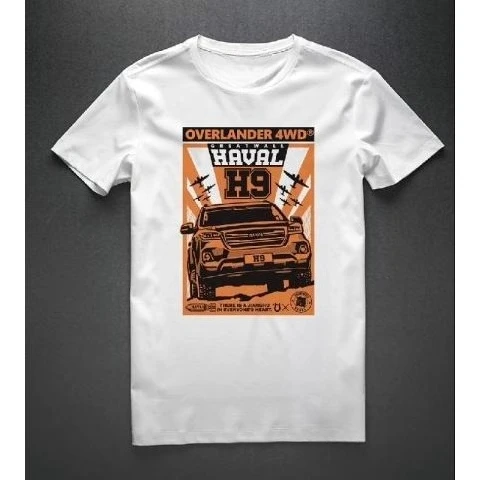 

New Short-sleeved Men's T-shirt 100% Cotton Round Neck Print Harvard H9 Locomotive Casual Versatile Trend