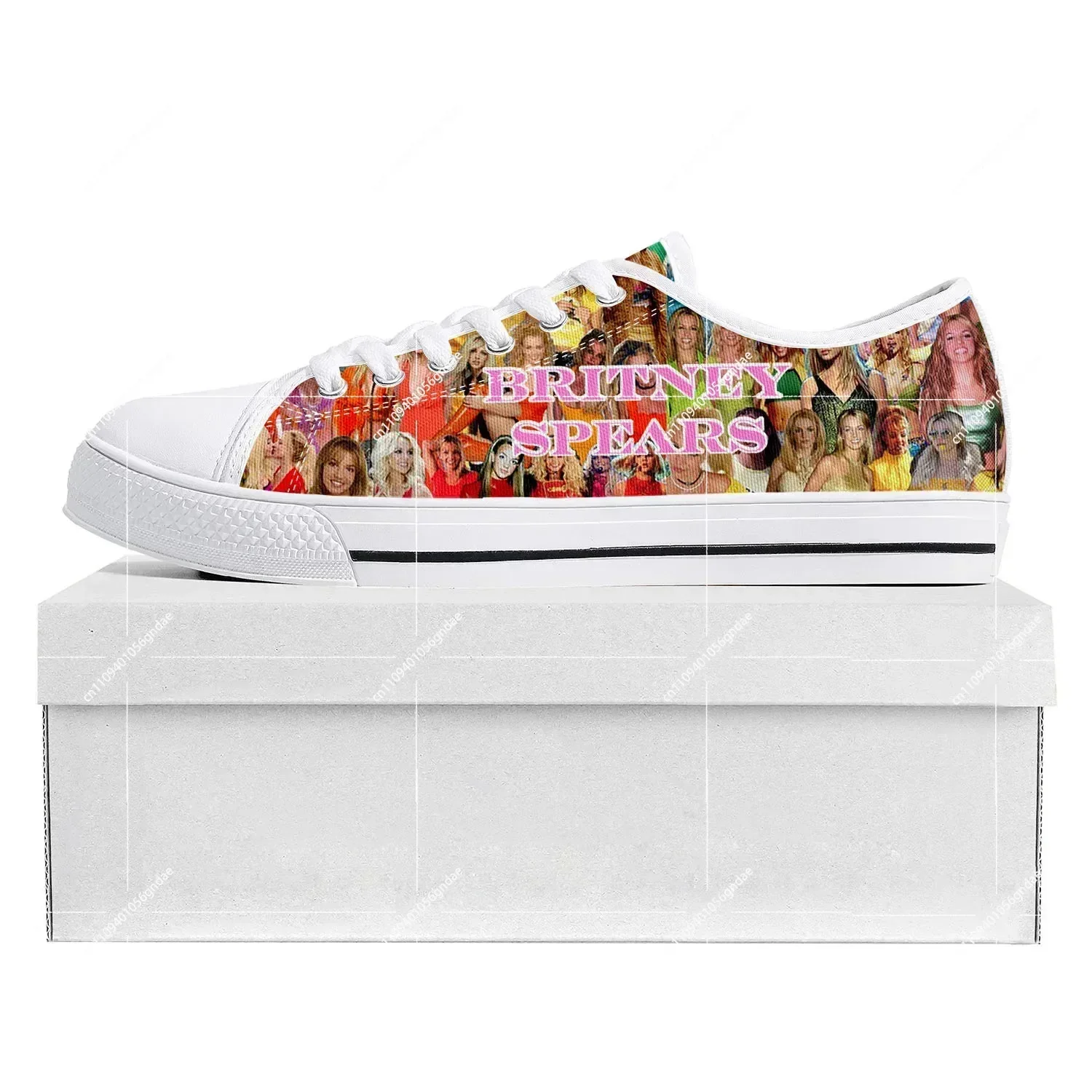 

Britney Spears Low Top Sneakers Mens Womens Teenager Canvas Customized Sneaker Casual Couple Shoes Custom Made Shoe