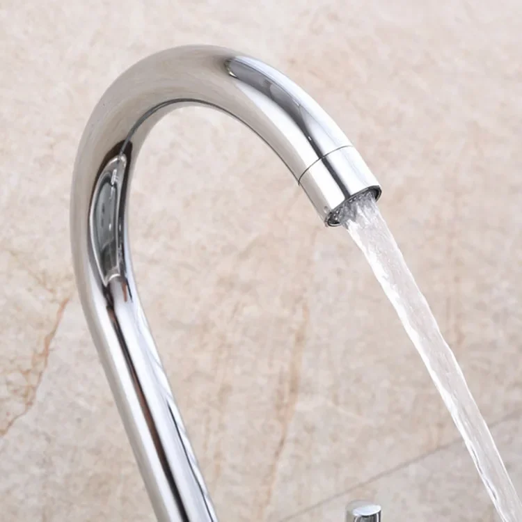 Hot and Cold Water Tap Household Kitchen Mixer Faucets Single Handle Single Handle Sink Tap Deck Mounted Kitchen Accessories