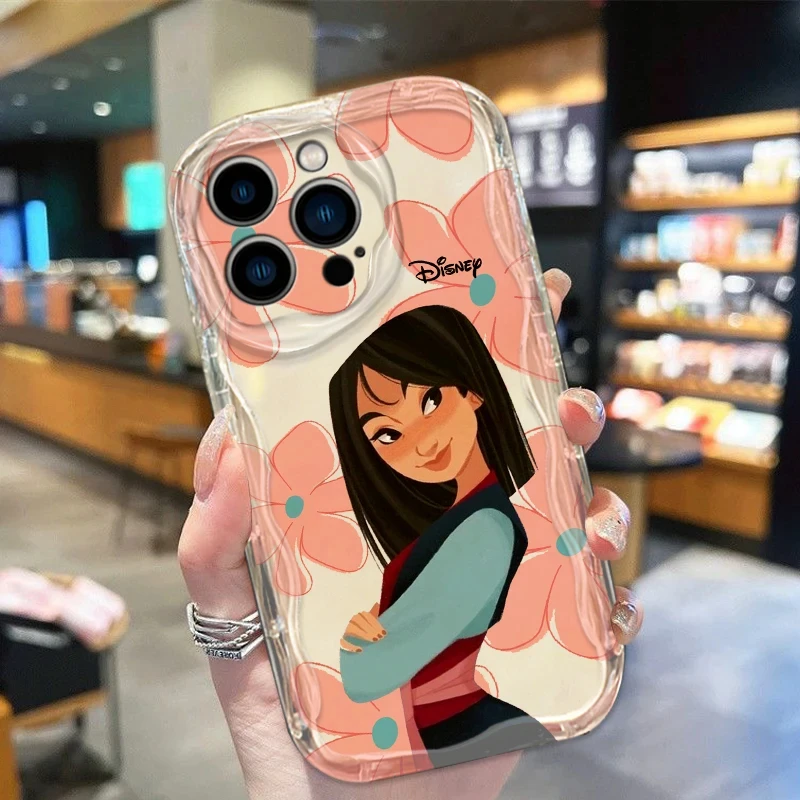 Disney Mulan Cartoon Phone Case For iPhone 16 15 14 13 12 11 Pro Max X XS Max XR 12 13 Mini 7 8 Plus Shockproof Clear Back Cover