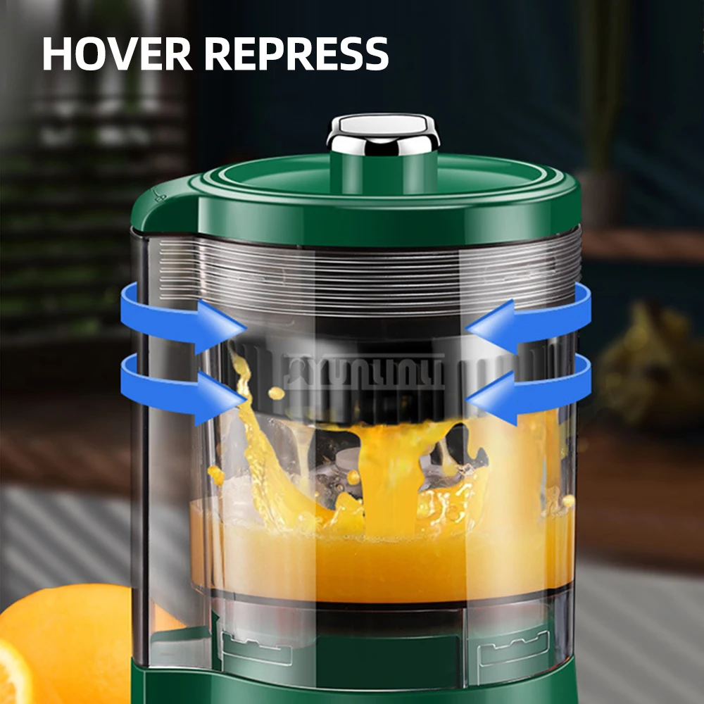 Espremedor multifuncional liquidificador frutas portátil doméstico automático espremedor fresco suco e polpa fácil de limpar