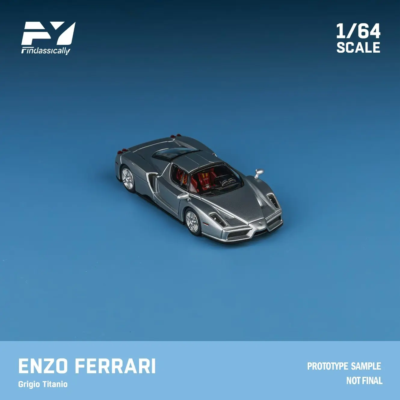 

Коллекционная модель автомобиля Findclassically FY 1:64 EN ZO в трех цветах, литая под давлением, в наличии в 2025 году