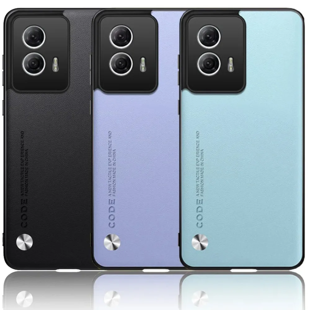 Luxuriöse Ledertasche für Moto G85 G55 35 34 G24 G04 G14 G54 G84 Edge50 Fusion 50 Pro 40 Neo 30 Ultra Plain Full Protection Cover