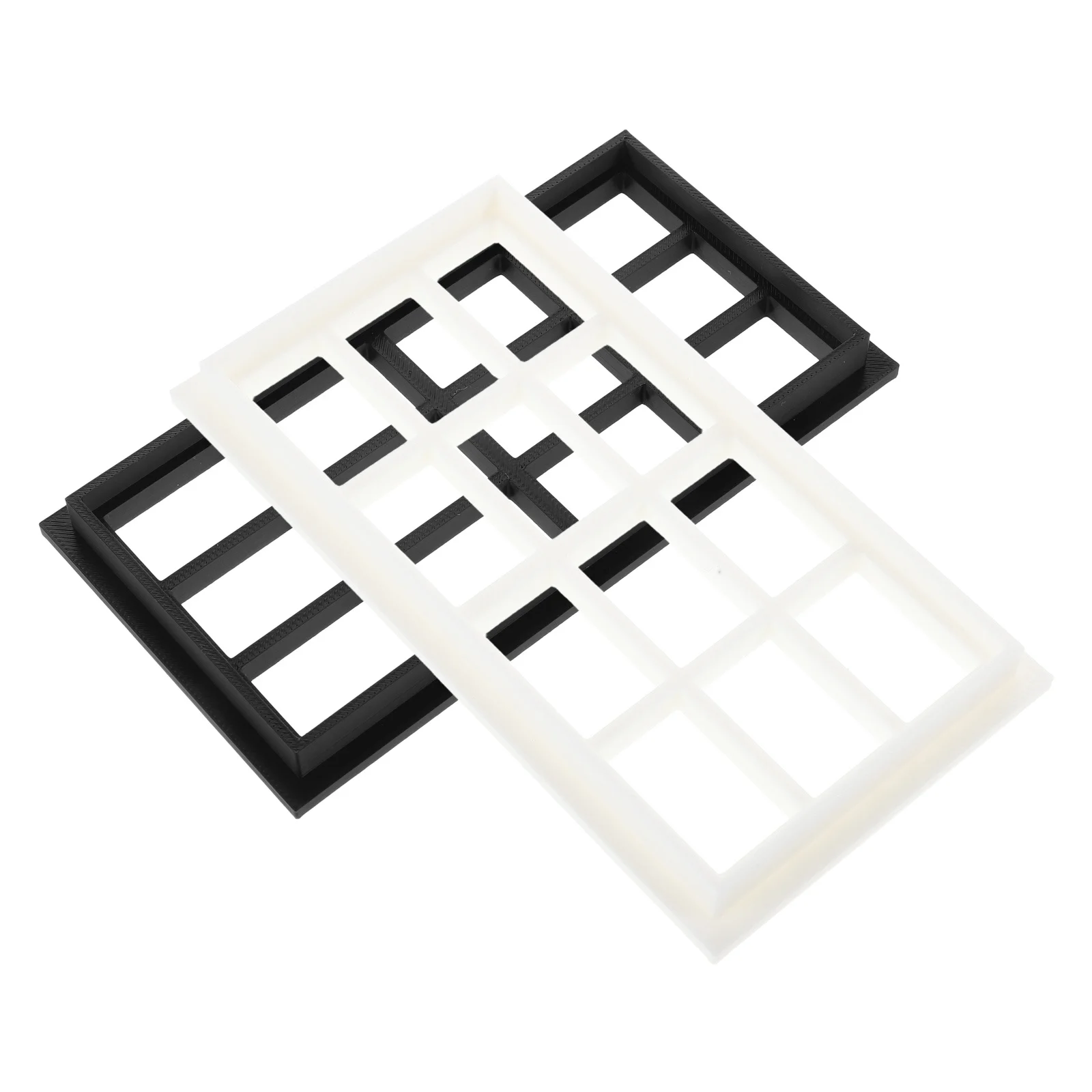 

2pcs Miniature Dollhouse Window: Plastic Realistic Small House Diy Decor Compact Vintage Kit, Mini Building Supplies, Tiny Room