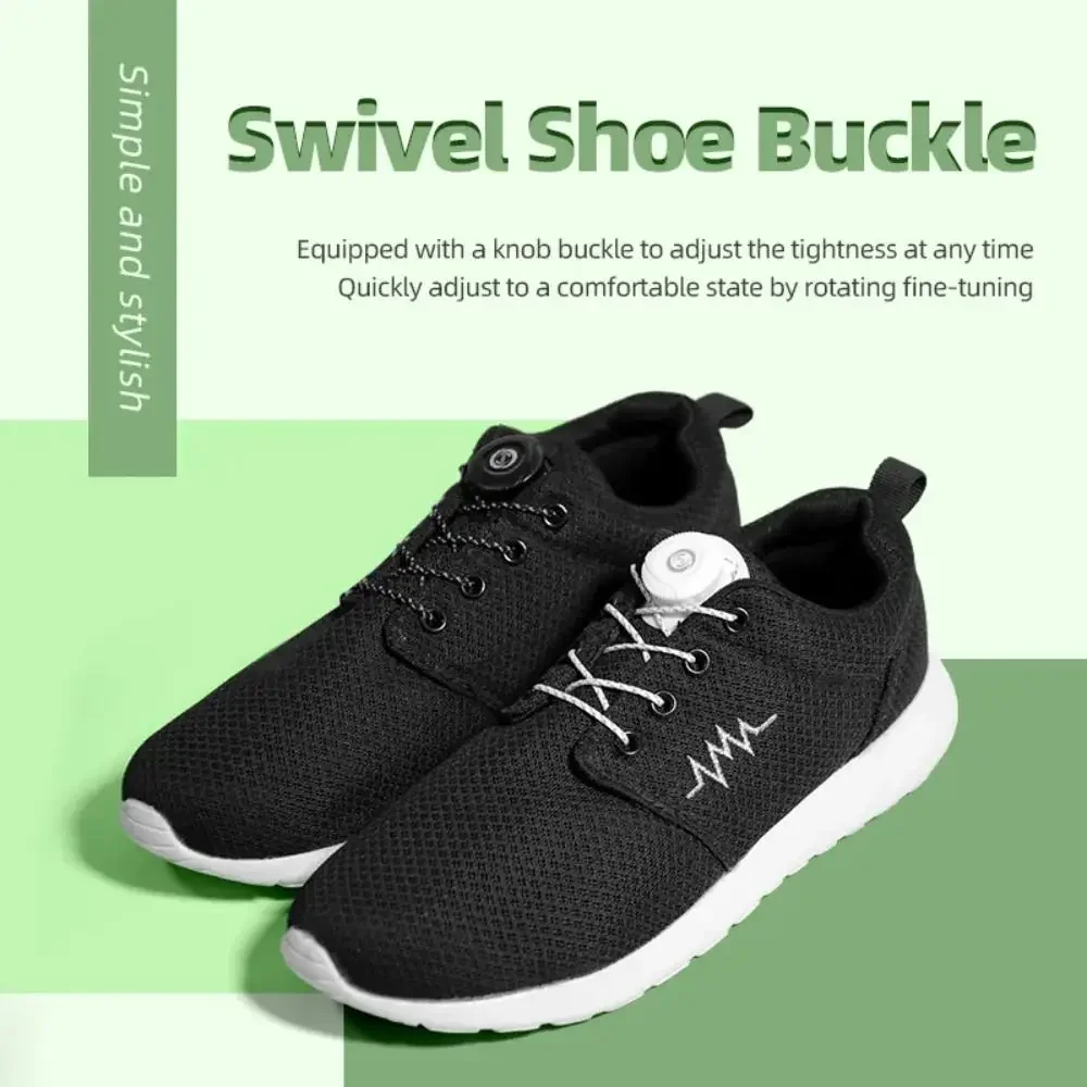 1pair Metal Wire Swivel Automatic Buckle Rope Sneaker ShoeLaces for Kids/Adult No Tie Shoe Laces Quick Lock Shoestrings Sneakers