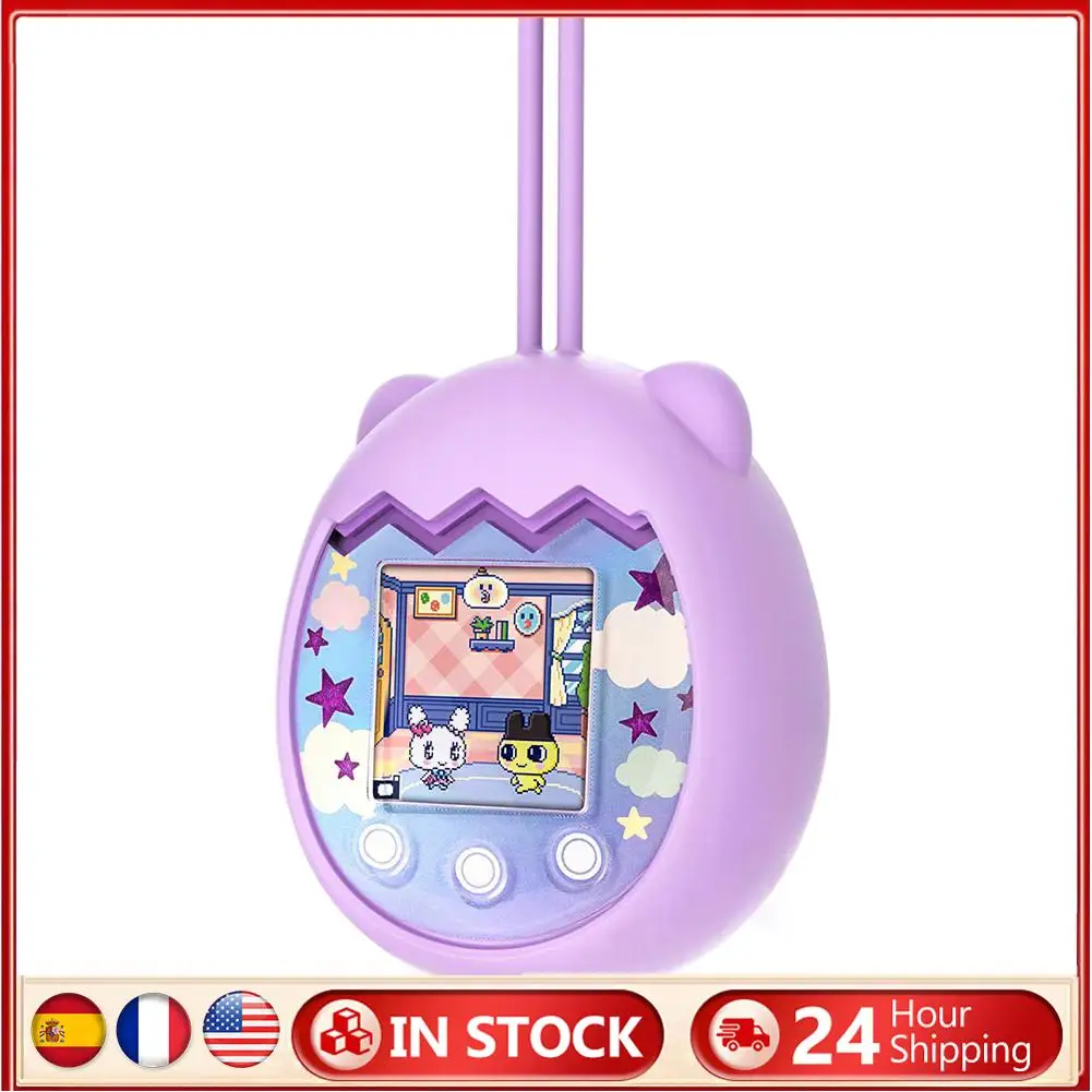 

Silicone Comprehensive Protection Case Waterproof Virtual Electronic Digital Pets Machine Cover with Lanyard for Tamagotchi Pix