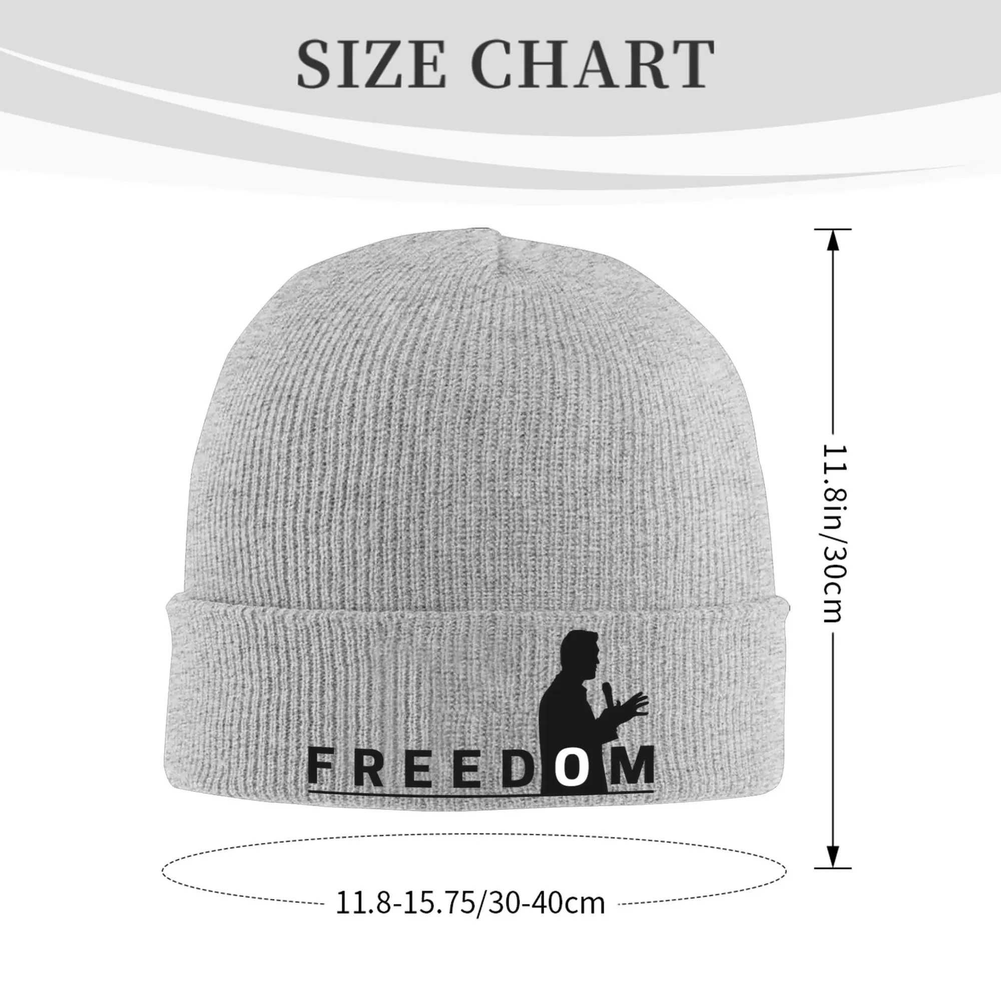 New FREEDOM CHARLIE KIRK  Knitted Hat Beanie Winter Hat Warm Acrylic  Casual  Cap for Men Women Gift