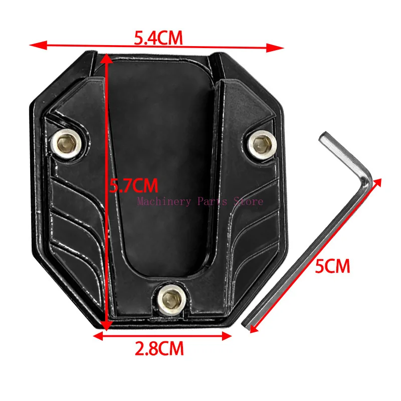 

Motorcycle Electric Vehicle Modification Accessories Foot Support Plate Increase Auxiliary Side Kick Block Anti-skid Side Pad