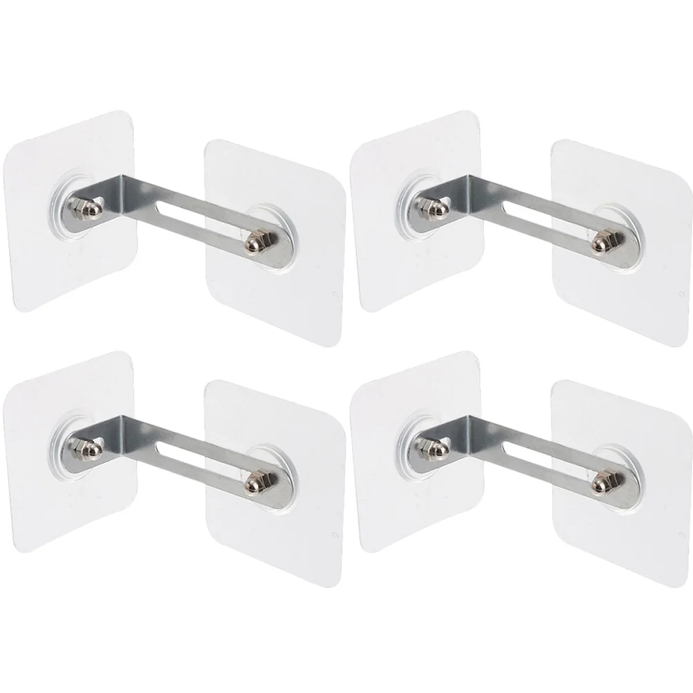 4 قطع من المراسي الأثاث اللاصقة، مجموعة أدوات تدقيق موثوقة للأثاث، مرساة أمان جدارية مع سلسة قابلة للتعديل 0-204 بوصة #6