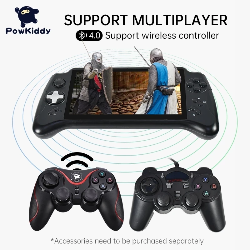 

POWKIDDY X17 7 inch IPS Touch Screen Handheld Game Player Android Wifi Wireless Game Console PS1 PSP Retro Video Gaming Players