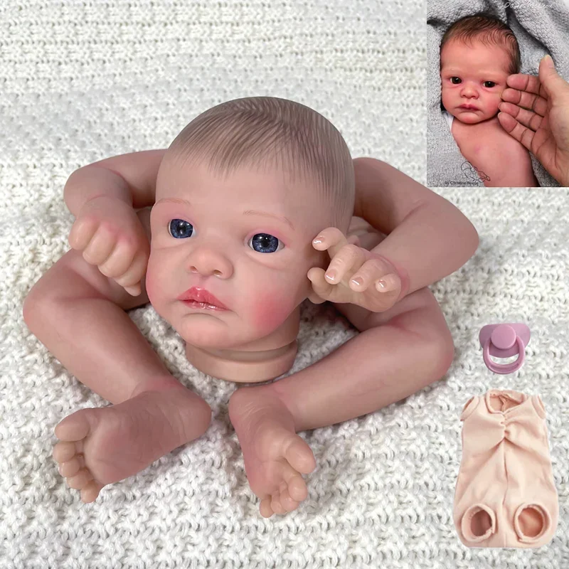 

16Inch Henley New Face Reborn Doll Kit Painted Unfinished Doll Parts Lifelike Newborn DIY Toy Gift For Girls