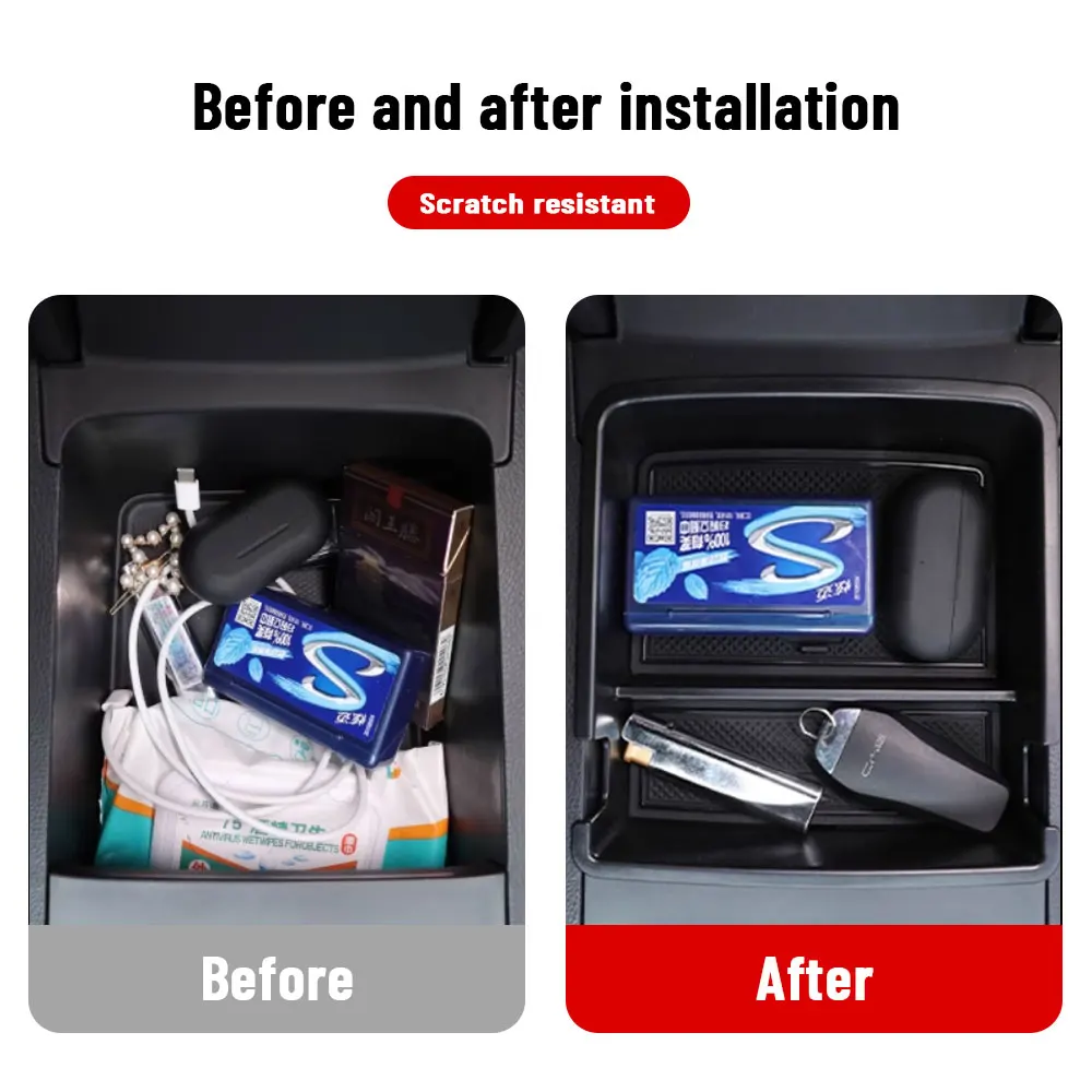 For BYD KING DM-i Chazor 2023 2024 Car Central Console Armrest Storage Box Organizer box Interior Accessories Stowing Tidying