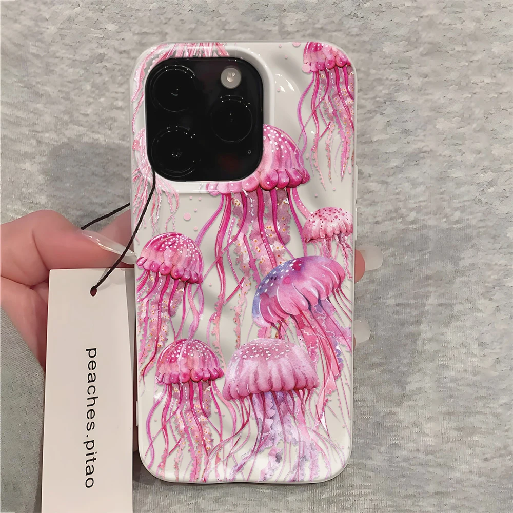 Marine organism  phone case is suitable for iPhone17/16/15/14/13/12/11/ProMax/Pro/Plus stylish friend gift aesthetic phone case