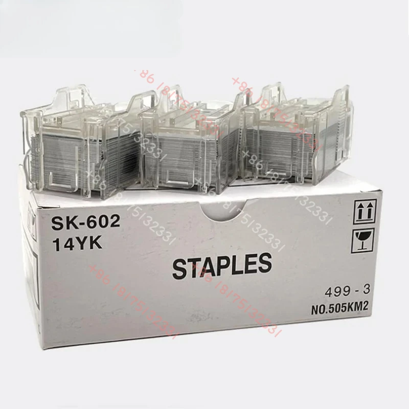 SK-602 Staples for Konica Minolta FS 533 534 536 537SD 539SD 540SD 607 5650 5670 8650 Staple Cartridge 1 Box of 3