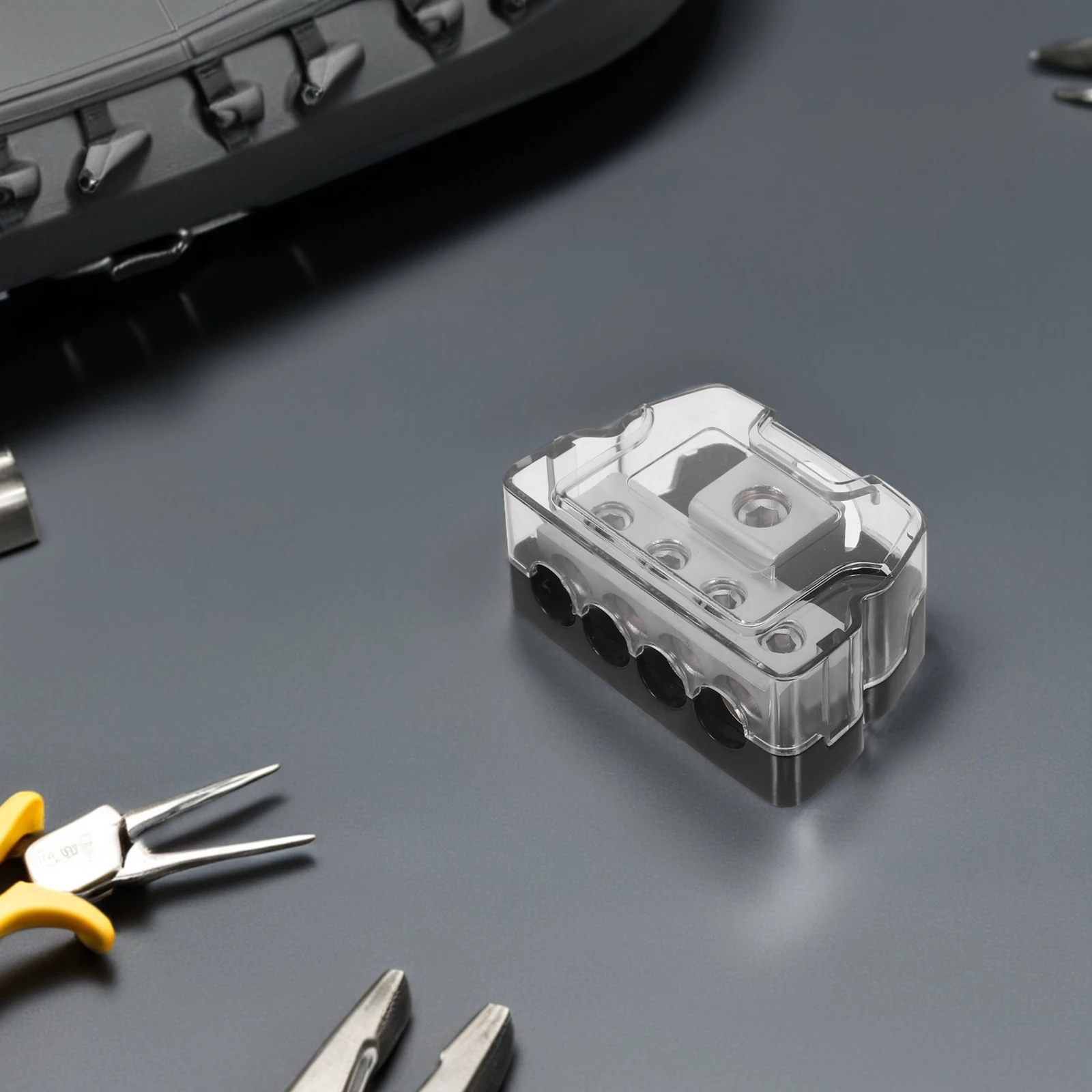 

1 Set Audio Power Distribution Block Amp Splitter For Car Amplifier System Stable Current Flow Sound Quality Enhancement Easy