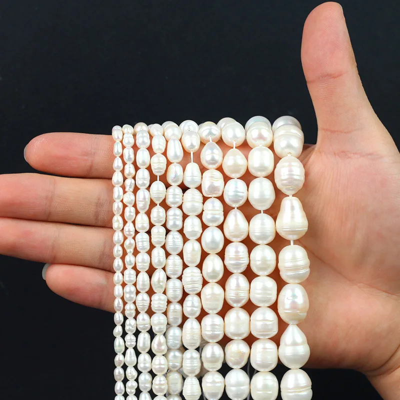 Natural Freshwater Pearl Beads High Quality Irregular Shape Punch Loose Beads for Jewelry Making DIY Necklace Bracelet