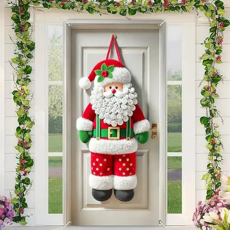 VIKAMA Gnome Grinch Door Noren Door Curtain, 6 Designs, Doorway Decor for Bedroom Living Room Kitchen