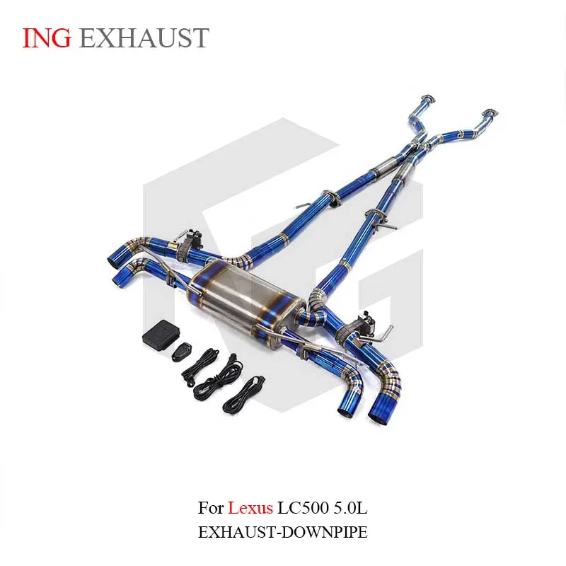 

Клапан из титанового сплава ING Catback для Lexus LC500 5,0 л, спортивный глушитель, двигатель, электрическая выхлопная система с дистанционной производительностью