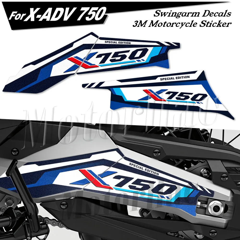 Motorrad-Schwingarm-Aufkleber: Rotierender Wellenschutz-Dekor für X-ADV 750 XADV 2020-2026 2025 2024 2023