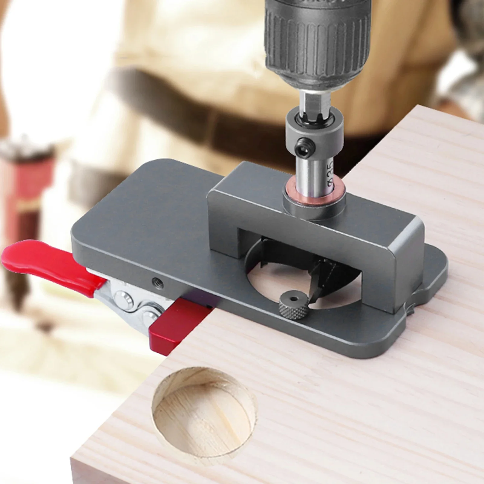 35mm Hinge Jig Concealed Hinge Jig Drilling Hole Set Cabinet Hinge Drilling Puncher Accurate Drilling Guide Hole Opener Tools