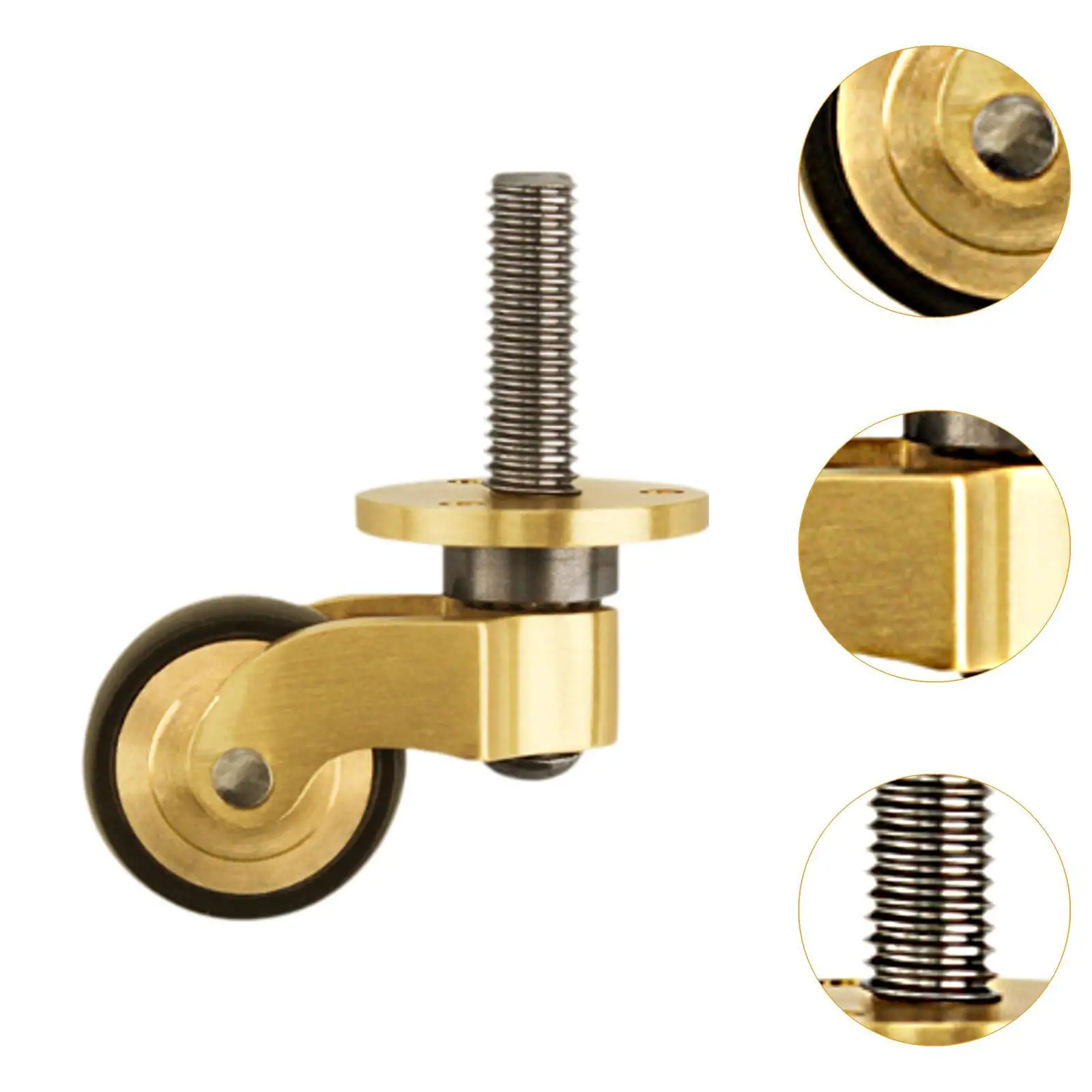 Rodízio de móveis de bronze rodas móveis pernas rodízio universal da mobília