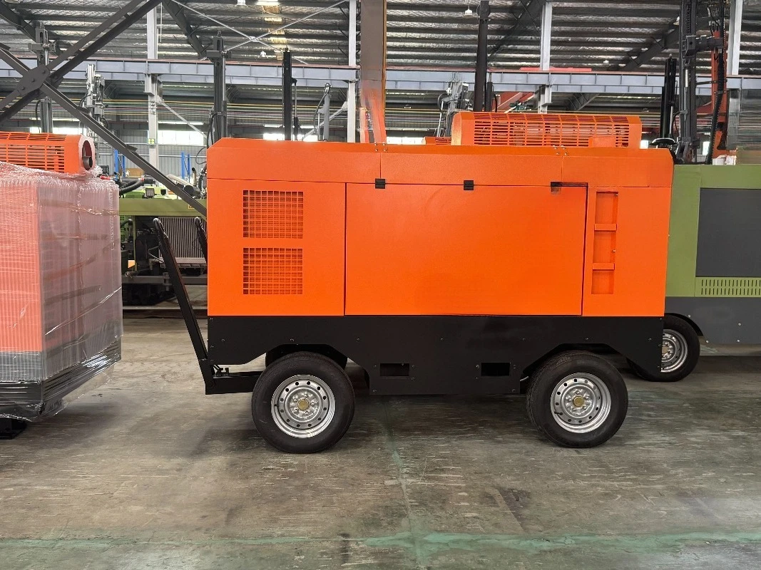 550CFM 15Bar Oil Injected Air Cooled Portable Engine Driven Screw Air Compressor Pump for Mining Drilling Rock Scaler - view 5