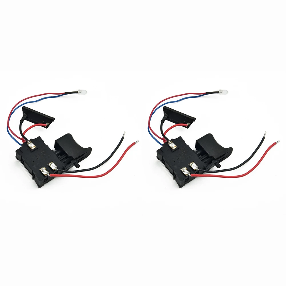 

Electric Drill Push Button Speed Control Trigger Switch Dustproof Compatible with 7 2V to 24V Power Tools Replacement
