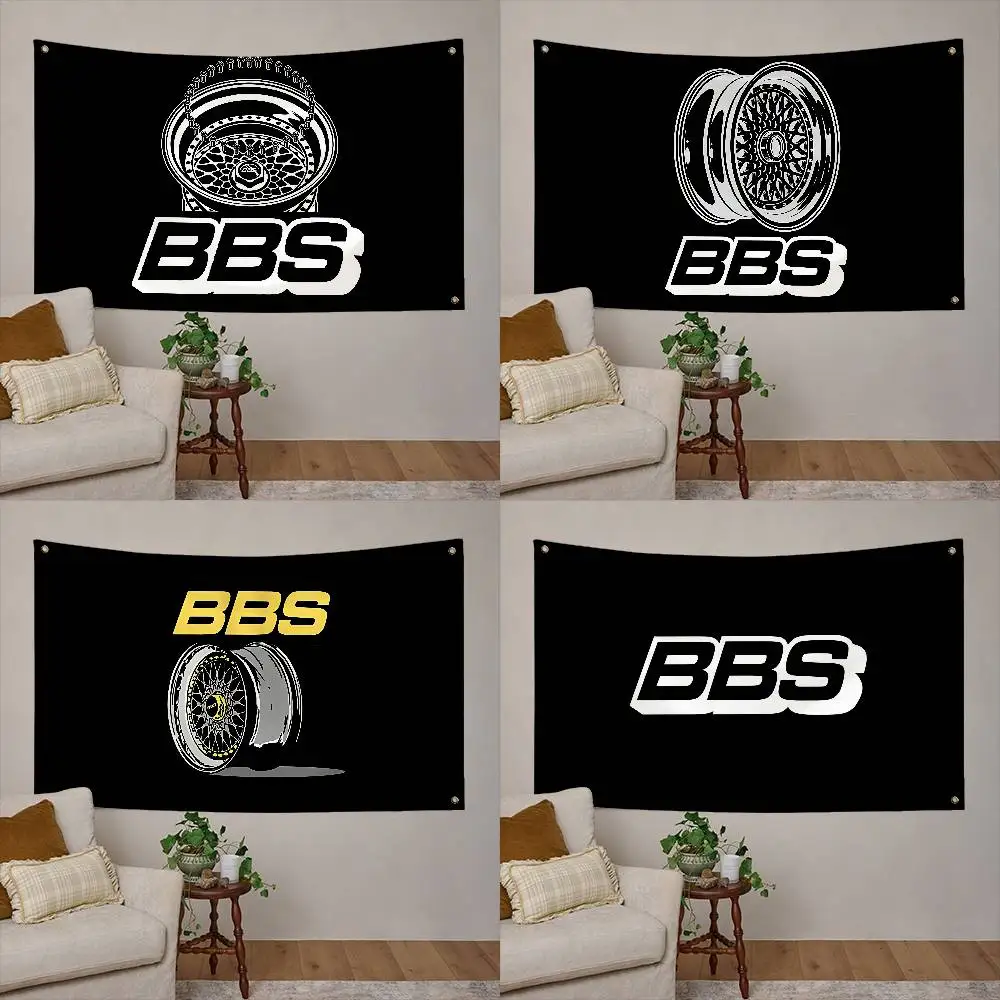 B-BBS Flagge aus Polyester, bedrucktes Banner zur Dekoration von Wandteppichen, Schlafsälen, Schlafzimmern