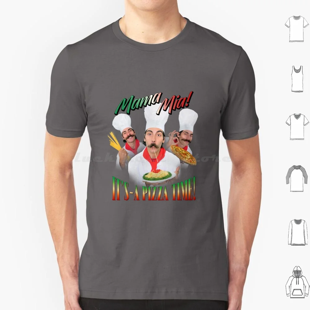 Mama Mia It's Pizza Time Italian Parody T Shirt Big Size 100% Cotton Weird Funny Snazzy Seagull Snazzyseagull Cursed Meme