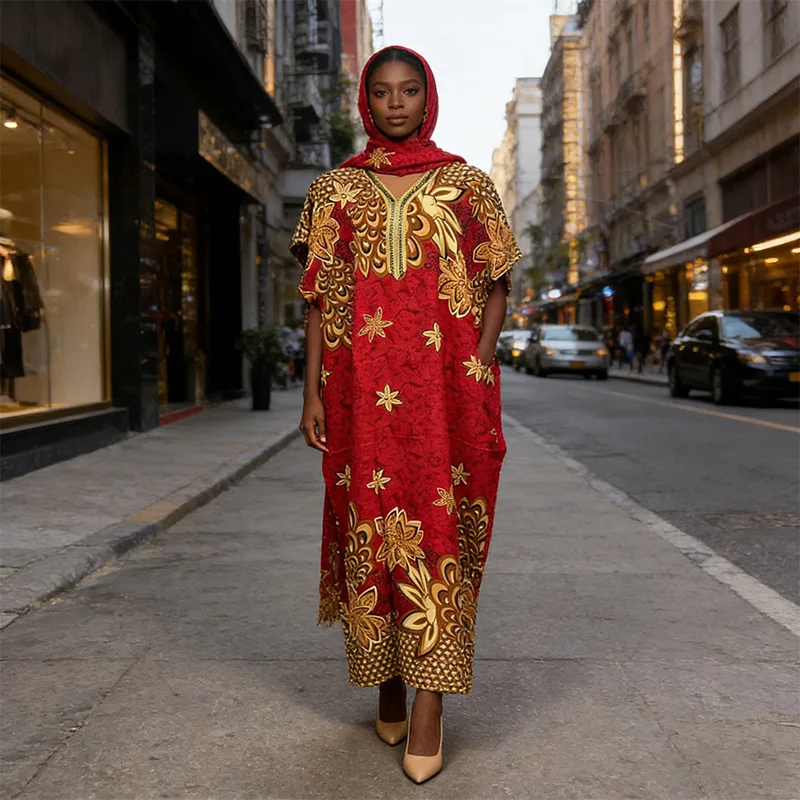 

Stylish & Elegant Women's Clothing Batwing Sleeve Loose Maxi Kaftan Dress