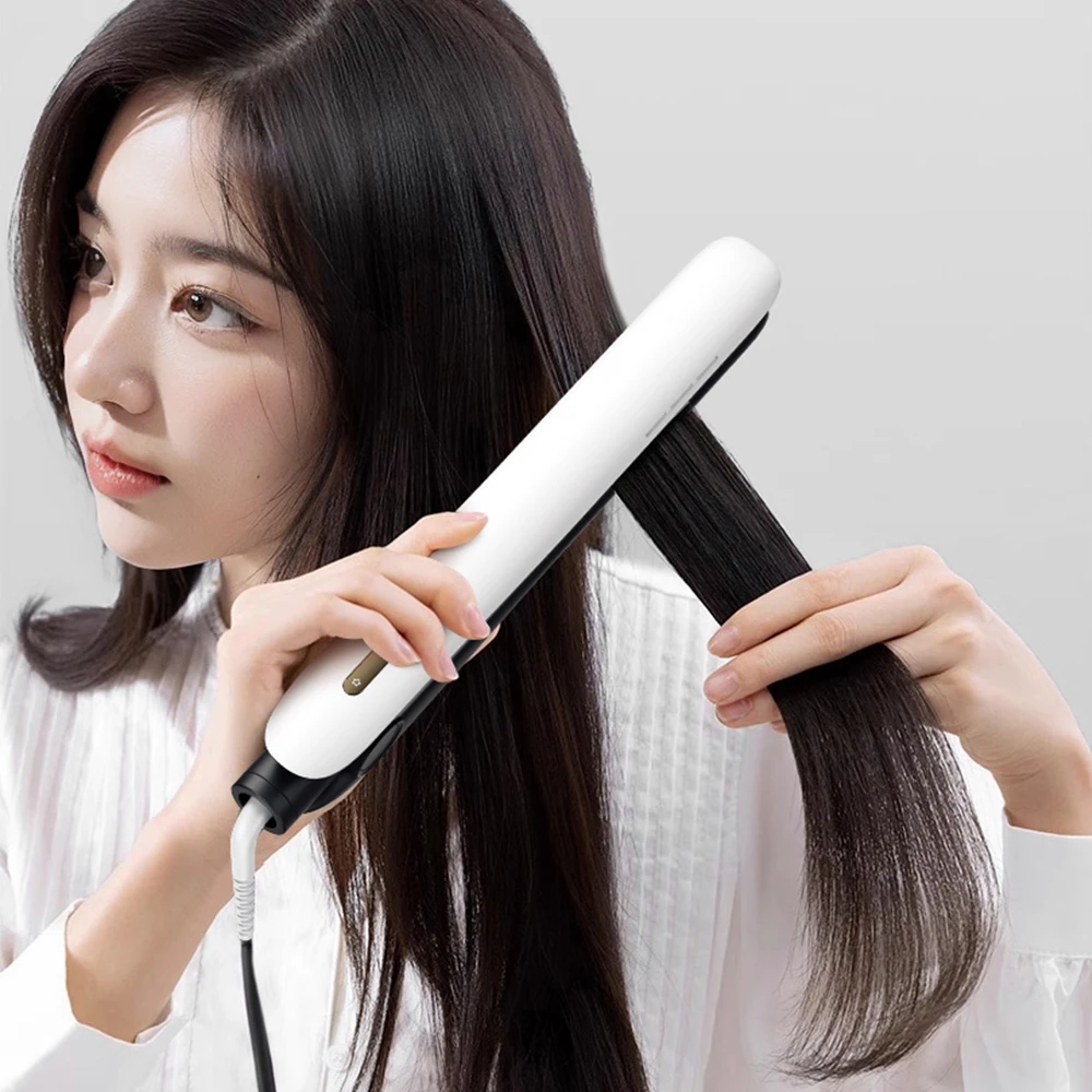 Hair Straightener 2 in 1 Curly Straight 80 Million Negative Ions 4 Temperature Settings Auto Shut-off Flat Iron for Women Travel