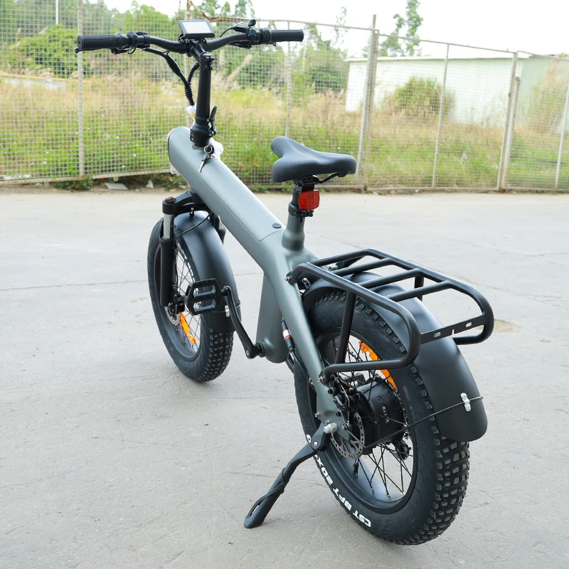 750W Fat Tire Electric Bike 20 Inch 45km/h High Speed E-bike Off-road Mountain City Cargo Bicycle Adults Bicicleta Electrica MTB image 6