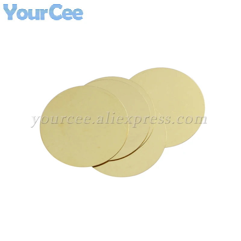 10pcs/1pc 50mm Copper Piezo Disc Piezoelectric Ceramic Sheet 0.33mm Thickness Buzzer Pressure Sensor Speaker DIY Electronic