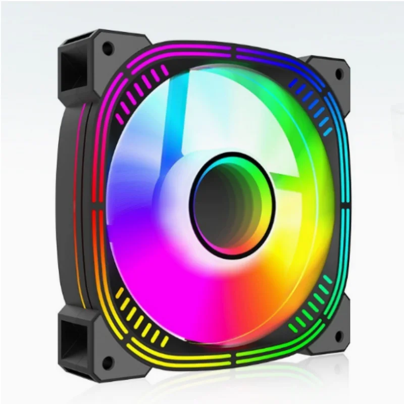 Polaris 2nd Gen 12cm ARGB+PWM RGB Temperature Control Computer Desktop Case Fan High Airflow Silent Operation