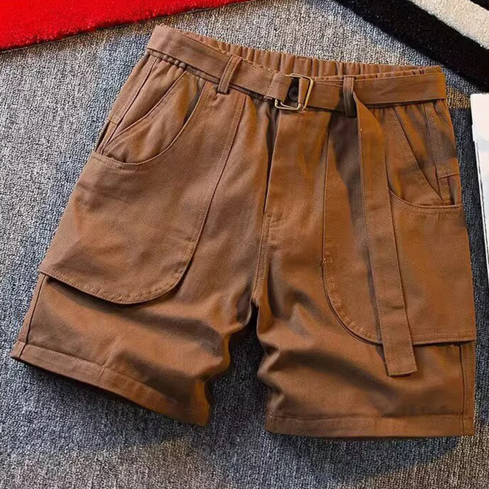 ملابس الشاطئ شورت صيفي فضفاض شورت جيب غير رسمي للصيف شورت صيفي مريح مرن قليلاً