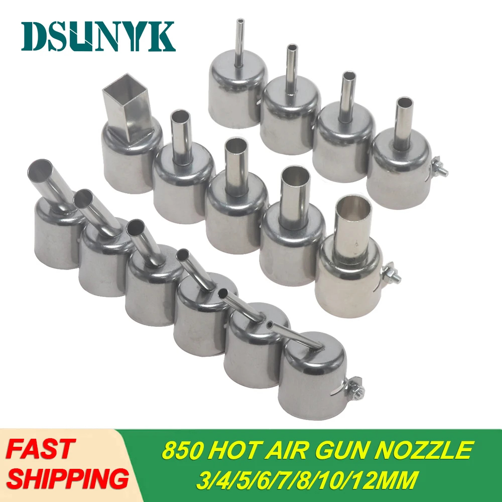 

850 Hot Air Nozzle 45 Degree Curved Angle Welding Nozzle For BGA Hot Air Rework Station 850 Series Universal Welding nozzle