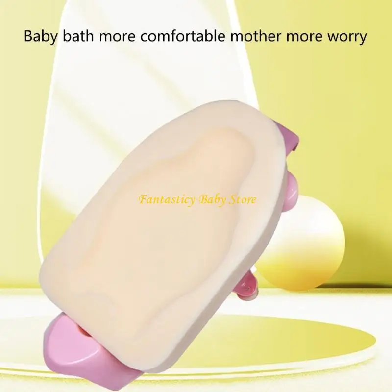 J6BE Baby Bath Sponge Mat Soft & Breathable Support Cushion Pad Comfortable Use Daily