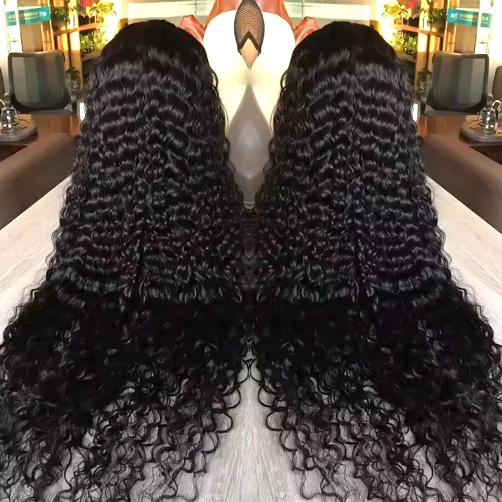 

Парики из натуральных волос Deep Wave 13x4 13x6 HD Lace Frontal, бирманские кудрявые фронтальные парики, 5x5 Glueless Closure из натуральных волос для женщин